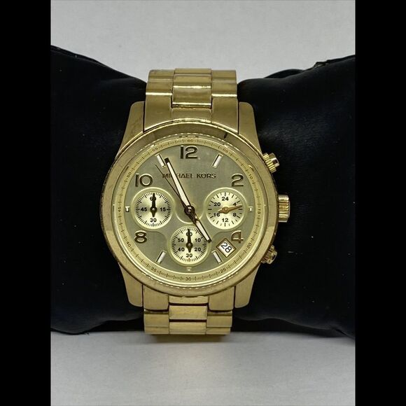 Michael Kors Runway MK5055 Unisex Stainless Steel Analog Dial Quartz Watch UC862 - Picture 1 of 12